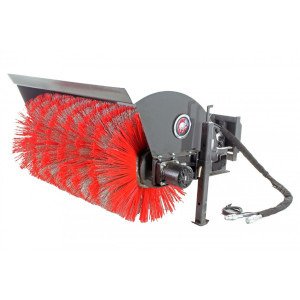 48 in. Wide Mini Skid Steer Angle Broom With Manual Angle